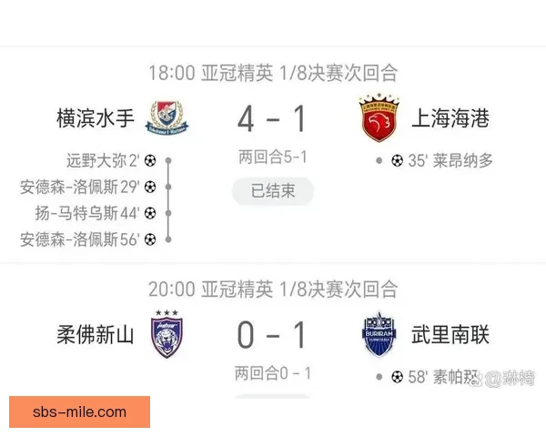 武里南联亚冠客场遭横滨水手重创惨败晋级希望渺茫